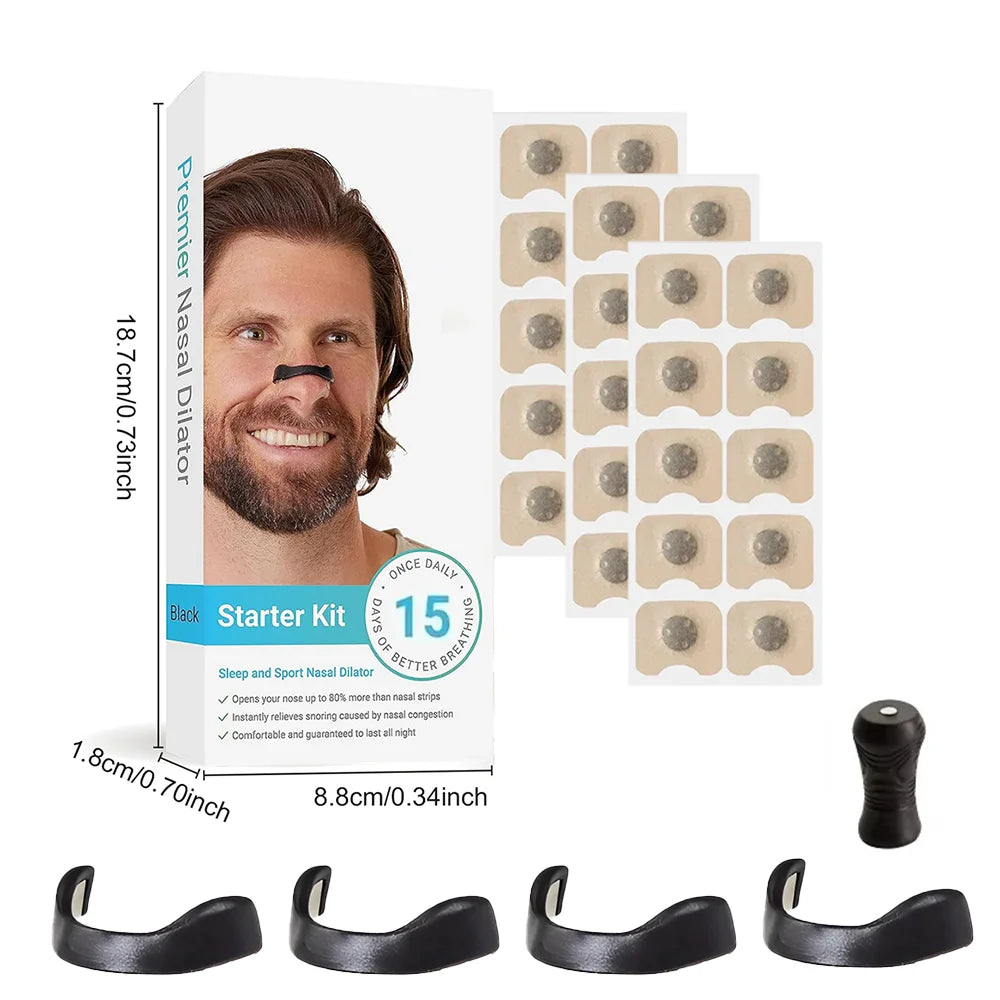 DreamFlow Magnetic Nasal Kit 15/30 Days/Box Magnetic Nose Strips For Better Sleeping