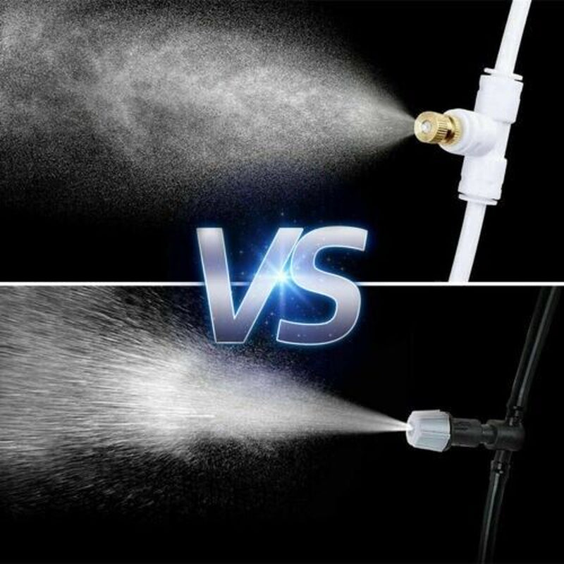 20X Brass Misting Nozzles Mister Sprinkler Outdoor Cooling System Garden Sprayer