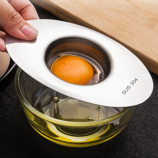Stainless Steel Egg White Separator Tools Eggs Yolk Filter Gadget