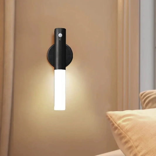 Motion Sensor Night Light, Magnetic LED Wall Light with USB Charging, Ideal for Corridors, Stairs & Gifts