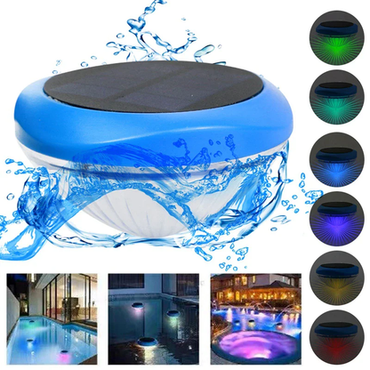 Solar LED RGB Light Outdoor Garden Pond Swimming Pool Floating Waterproof Lamp